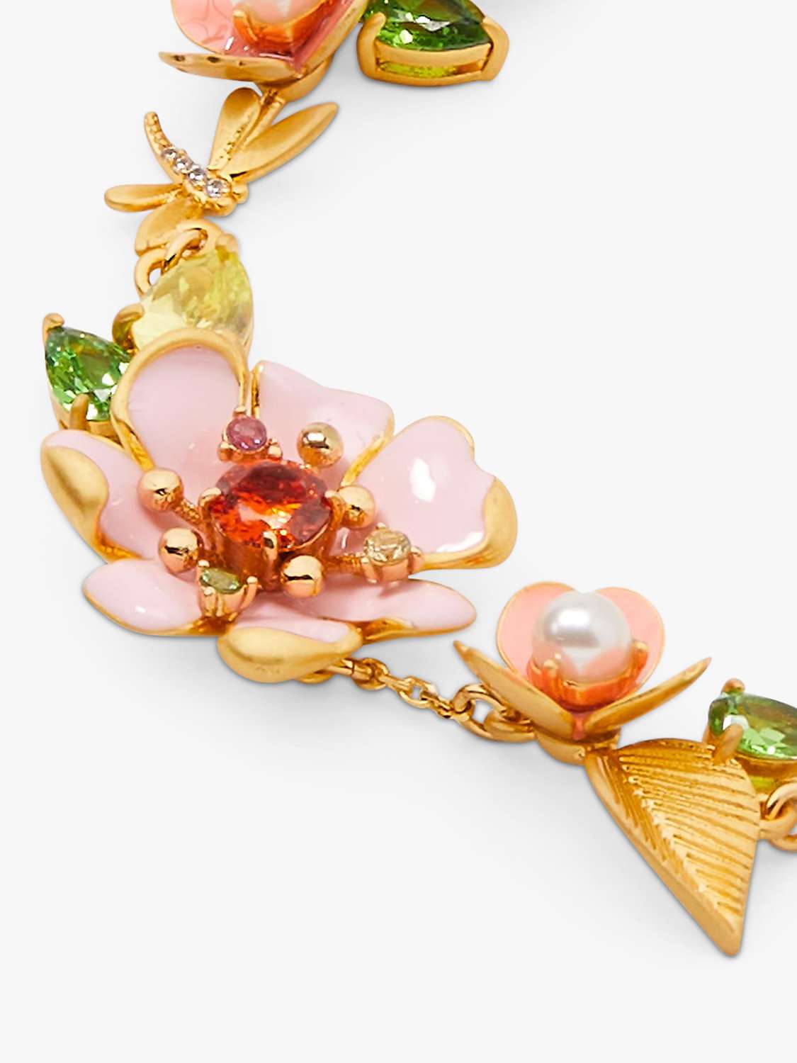 Buy kate spade new york Bloom Enamel and Glass Pearl Bracelet, Gold Online at johnlewis.com