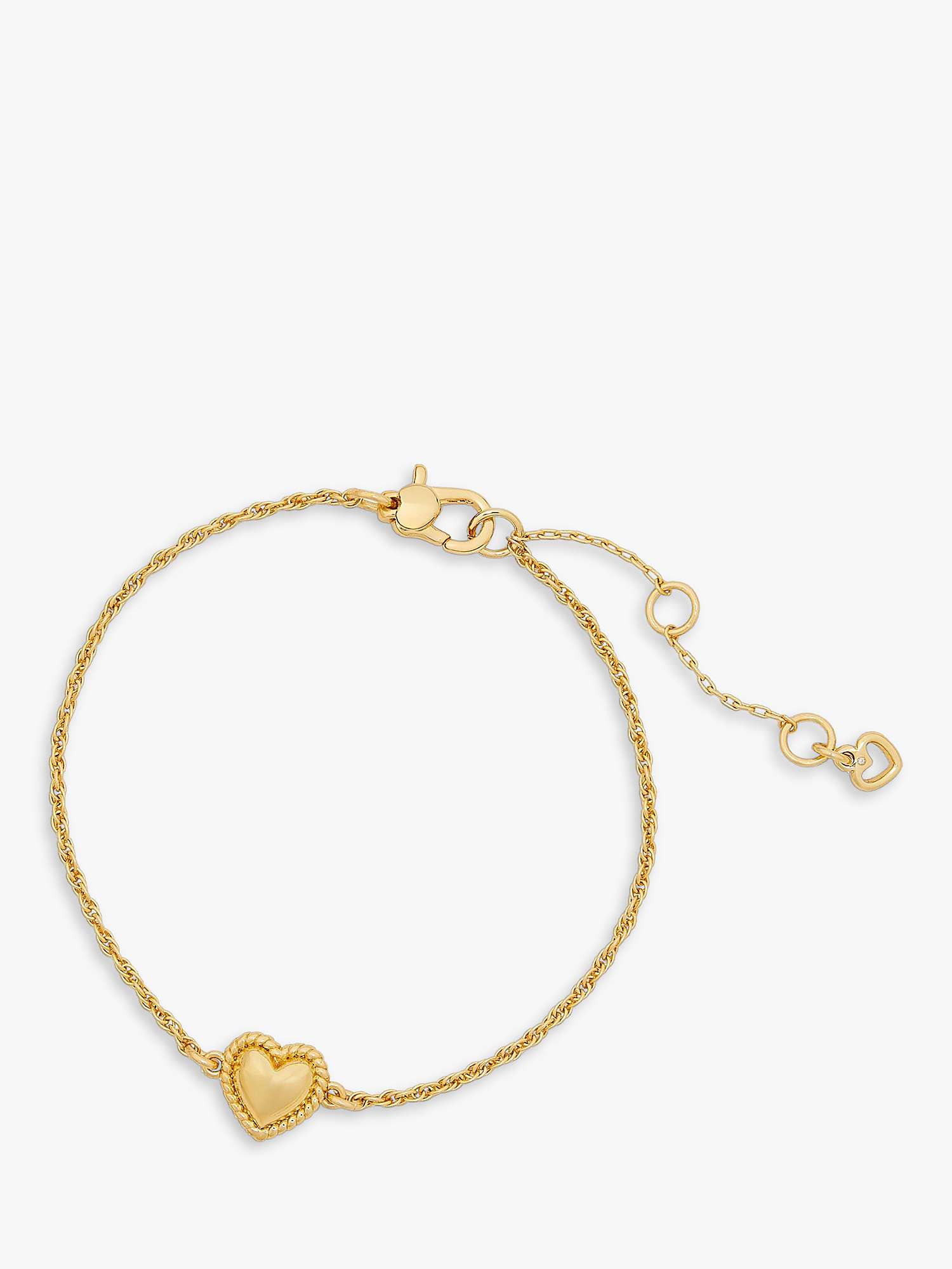 Buy kate spade new york Golden Hour Heart Bracelet, Gold Online at johnlewis.com