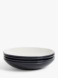 John Lewis Puritan Stoneware Pasta Bowls, Set of 4, 25.3cm, Indigo