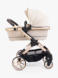iCandy Peach 7 Pushchair, Carrycot & Accessories with Cocoon Car Seat and Base Travel Bundle, Biscotti