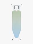 Brabantia Ironing Board B, 124 x 38cm, Solid Steam Iron Rest, Soothing Sea