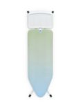 Brabantia Ironing Board C, 124 x 45cm, Solid Steam Unit Holder, Soothing Sea