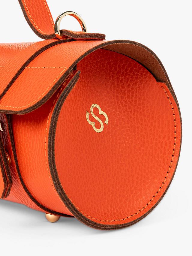 Cambridge Satchel Bowls Leather Grab Bag, Orangeade Celtic Grain