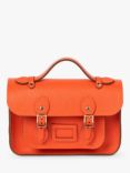 Cambridge Satchel The Mini Leather Satchel, Orangeade Celtic Grain