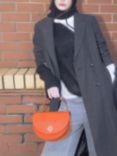 Cambridge Satchel The Kate Leather Crossbody Bag, Orangeade Celtic Grain