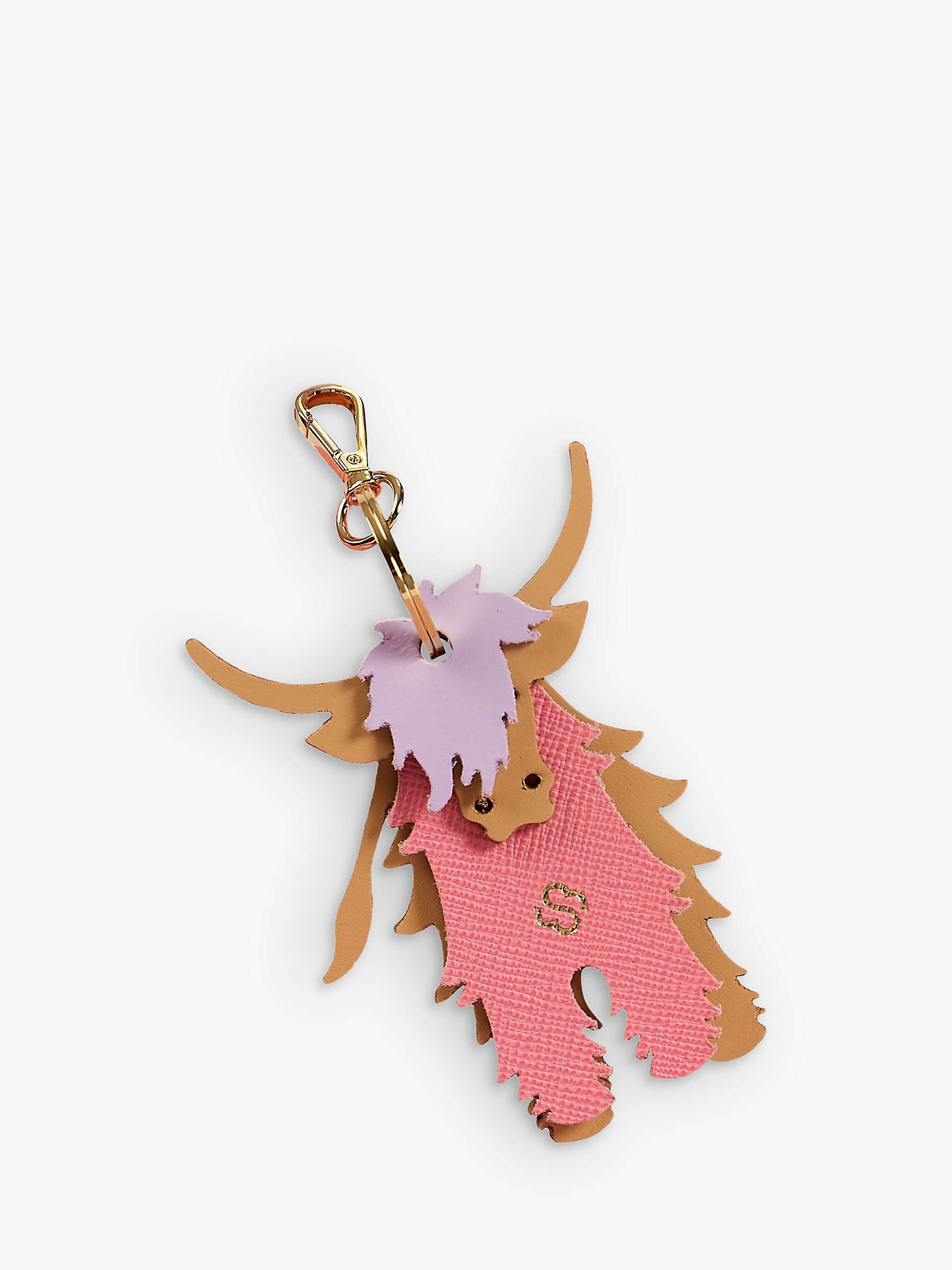 Buy Cambridge Satchel The Highland Leather Cow Charm, Multi Online at johnlewis.com