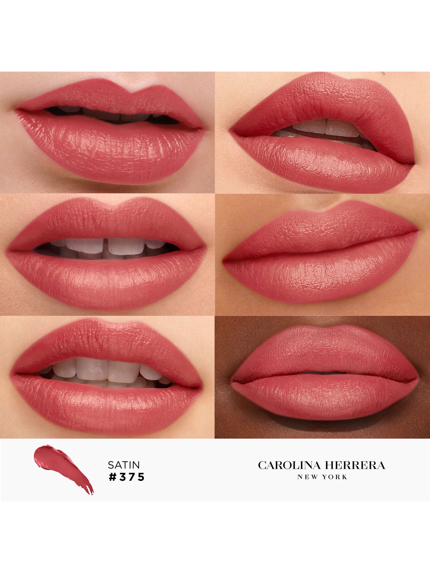 Carolina Herrera Fabulous Kiss Lipstick Satin Refill 375 Pink Attitude 