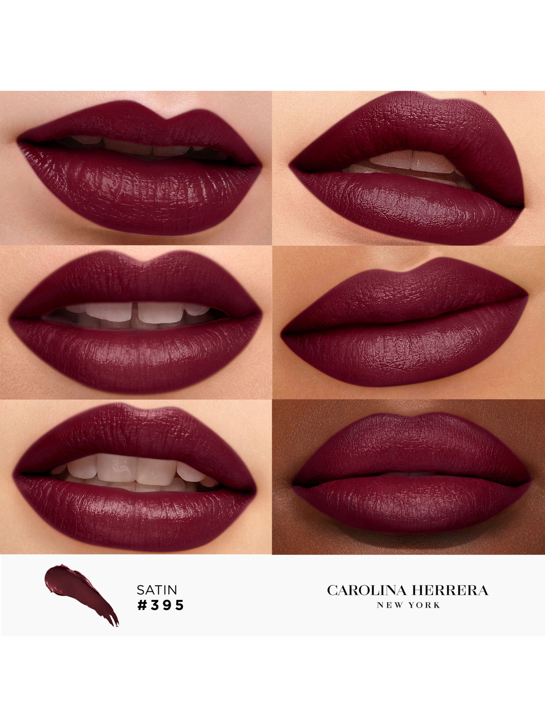 Carolina Herrera Fabulous Kiss Lipstick Satin Refill 395 Purple Drama 