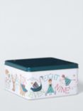 John Lewis 12 Days of Christmas Square Cake Tin, Green