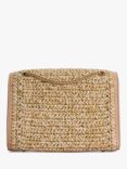 Dune Delphinium Woven Shoulder Bag, Natural