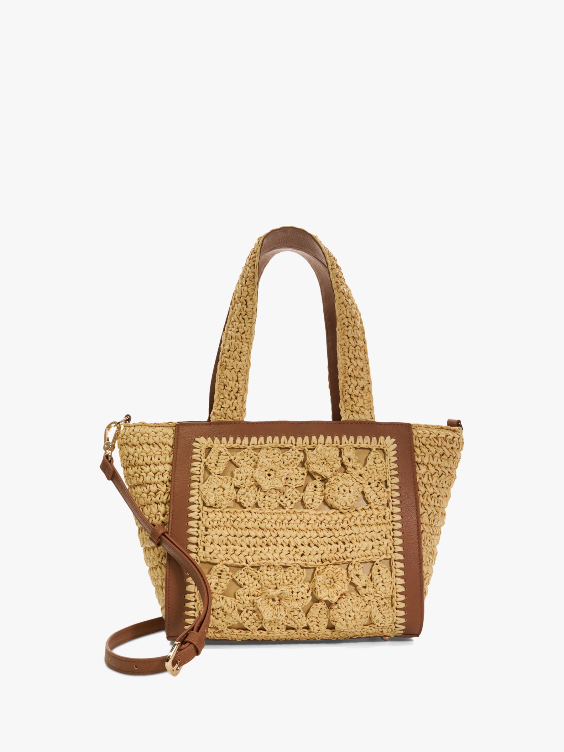 Dune Daisy Floral Applique Embellished Handbag