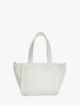 Dune Daisy Floral Applique Embellished Handbag, White