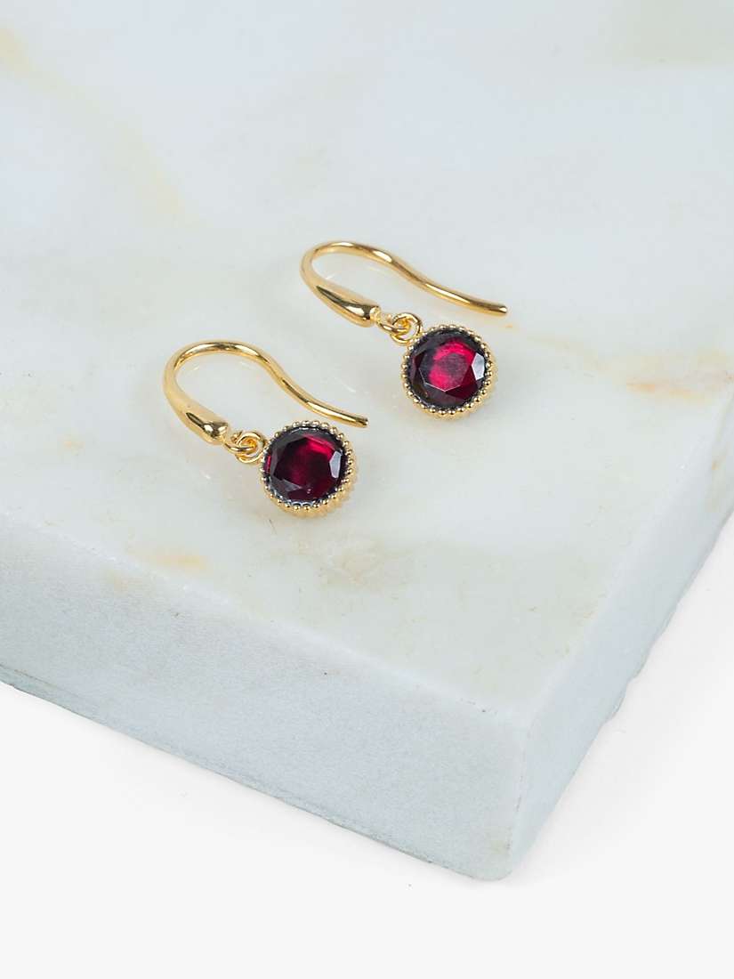 Buy Auree Barcelona Birthstone Gold Vermeil Drop Earrings Online at johnlewis.com