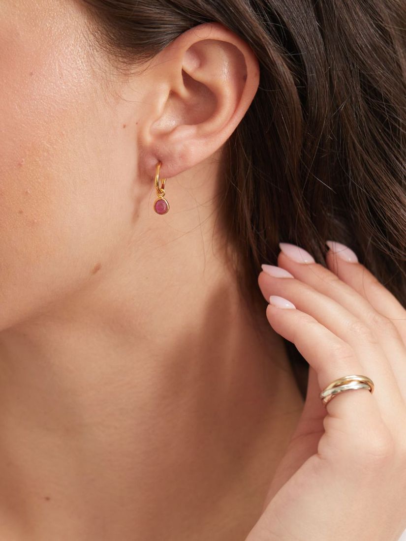 Buy Auree Hampton Gold Vermeil Hoop Earrings Online at johnlewis.com