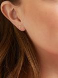 Auree Verona Full Heart Stud Earrings, Gold