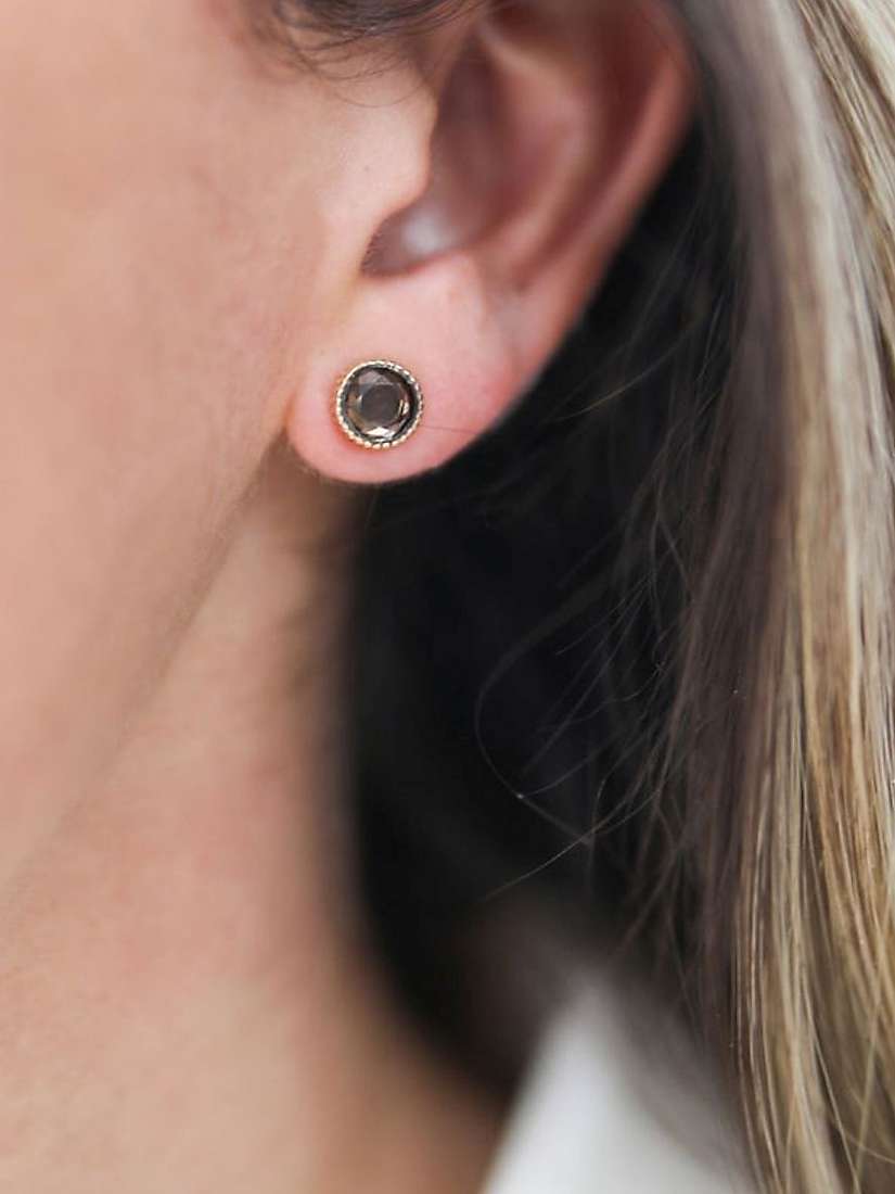Buy Auree Barcelona Birthstone Gold Vermeil Stud Earrings Online at johnlewis.com