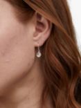 Auree Barcelona Birthstone Sterling Silver Drop Earrings