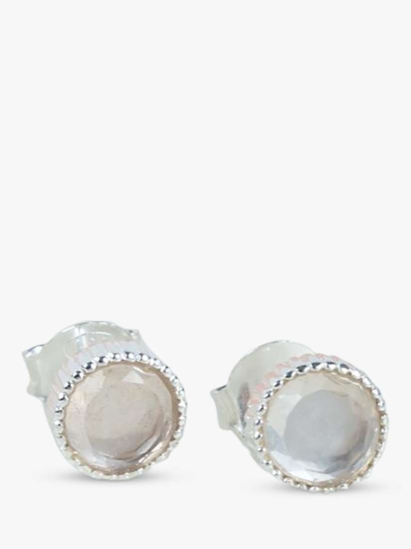 Buy Auree Barcelona Birthstone Sterling Silver Stud Earrings Online at johnlewis.com