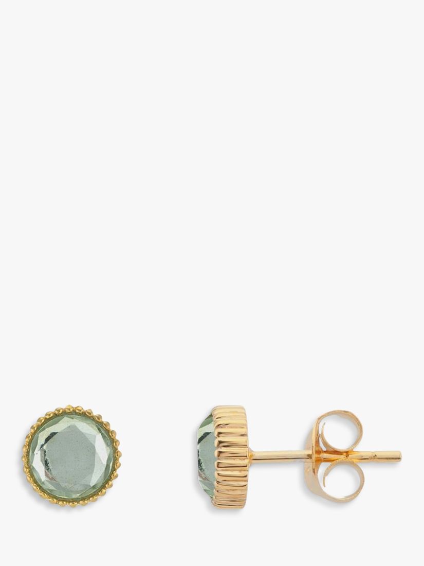 Buy Auree Barcelona Birthstone Gold Vermeil Stud Earrings Online at johnlewis.com