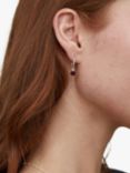 Auree Barcelona Birthstone Sterling Silver Drop Earrings, Garnet - January