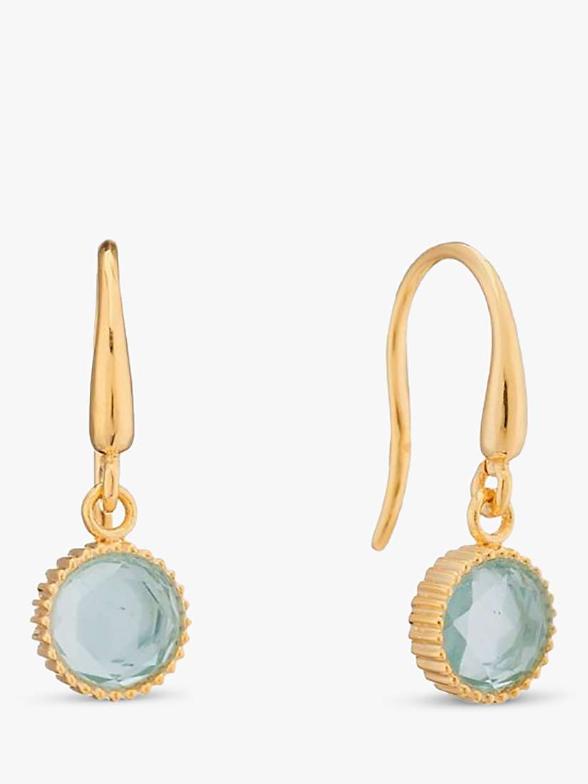 Buy Auree Barcelona Birthstone Gold Vermeil Drop Earrings Online at johnlewis.com