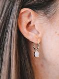 Auree Manhattan Moonstone Hoop Earrings, Gold