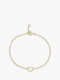 Auree Verona Love Heart Chain Bracelet, Gold