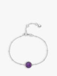 Auree Barcelona Birthstone Sterling Silver Bracelet