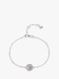 Auree Barcelona Birthstone Sterling Silver Bracelet, Rose Quartz - October