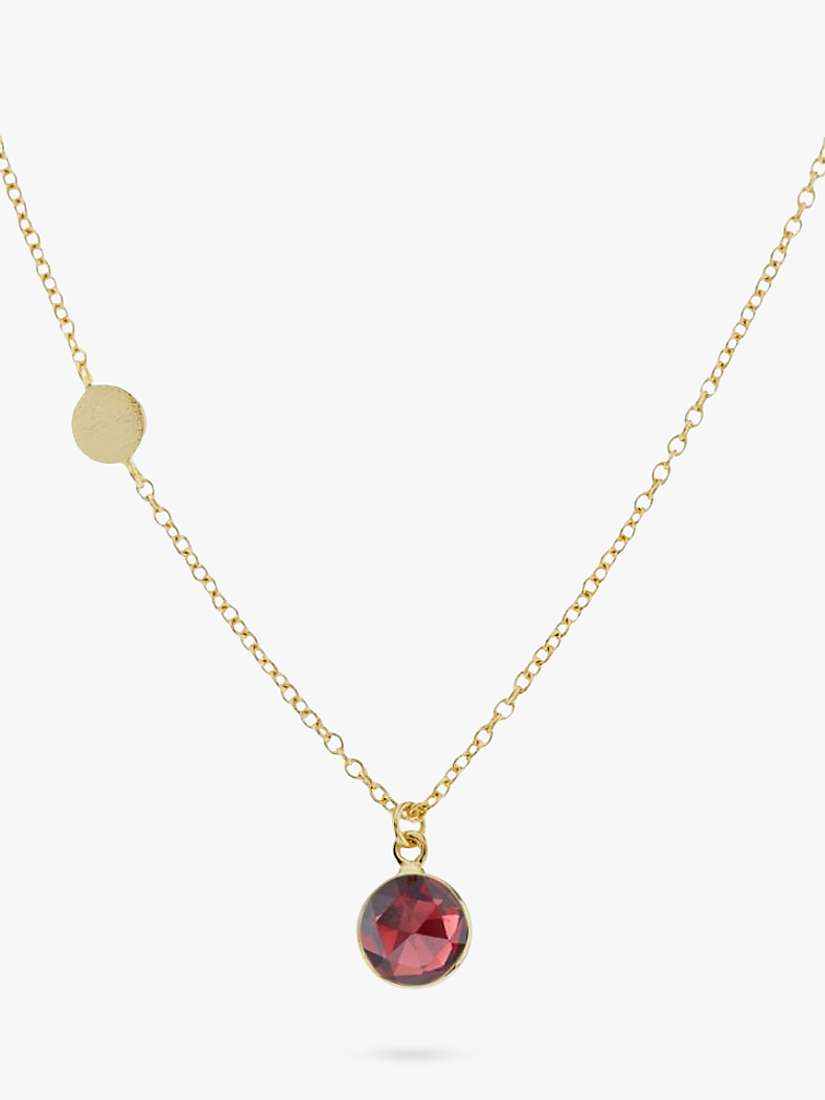 Buy Auree Salina Garnet Necklace, Gold Online at johnlewis.com