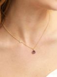 Auree Salina Garnet Necklace, Gold
