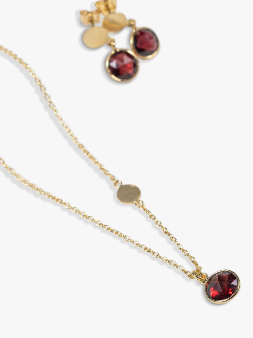 Buy Auree Salina Garnet Necklace, Gold Online at johnlewis.com