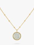 Auree Barcelona Birthstone Vermeil Necklace, Moonstone - June