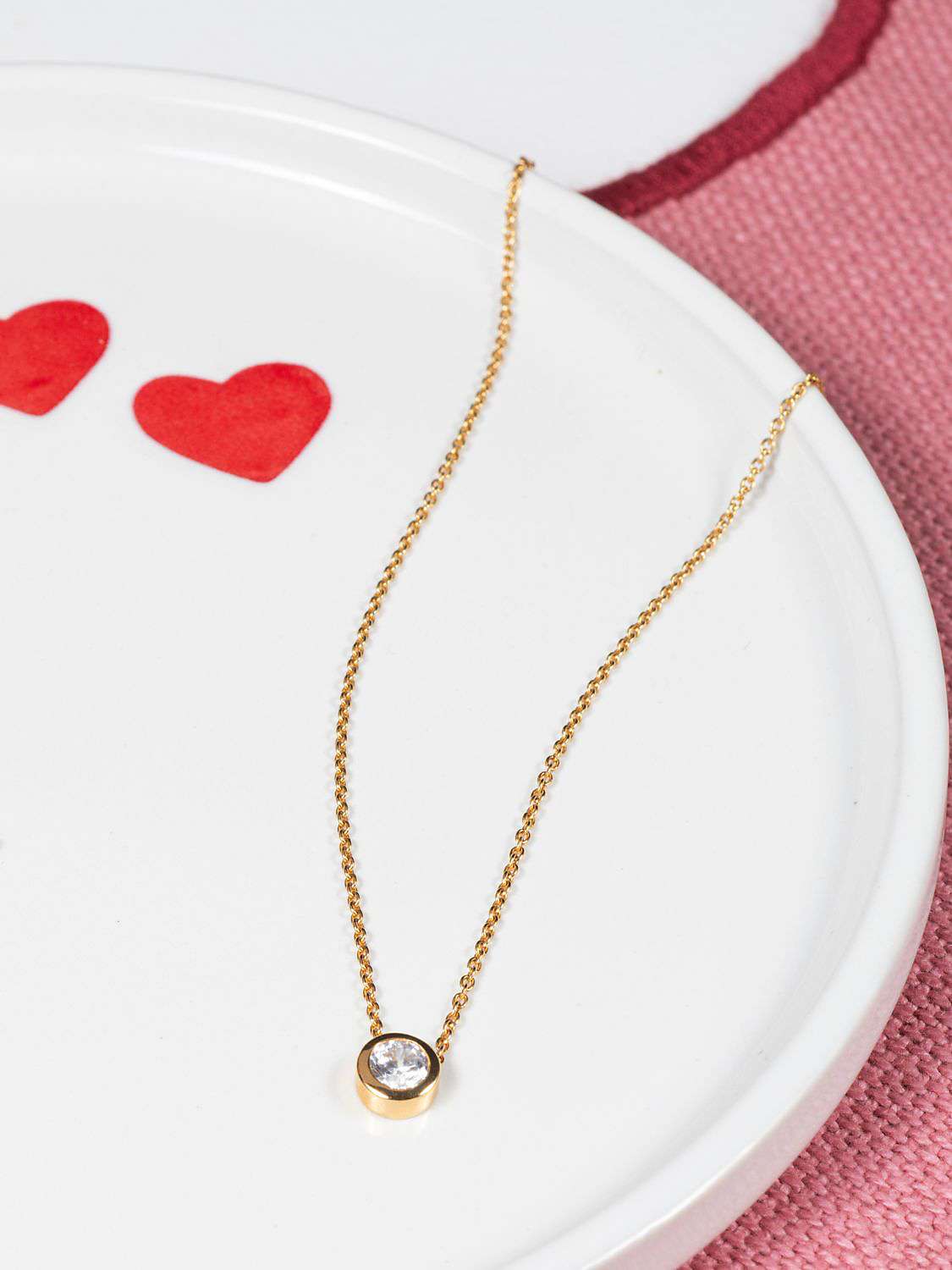 Buy Auree Verona Solitaire Pendant Necklace, Gold Online at johnlewis.com