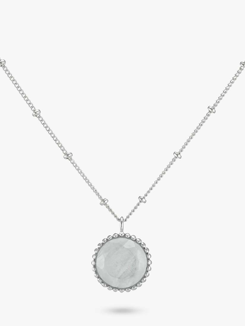 Buy Auree Barcelona Birthstone Sterling Silver Necklace Online at johnlewis.com