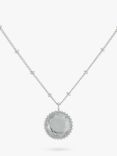 Auree Barcelona Birthstone Sterling Silver Necklace, Crystal - April