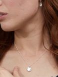 Auree Barcelona Birthstone Sterling Silver Necklace, Crystal - April