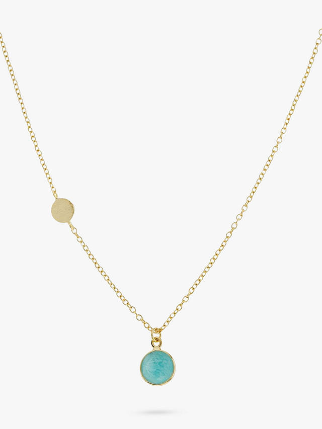Auree Salina Amazonite Necklace, Gold