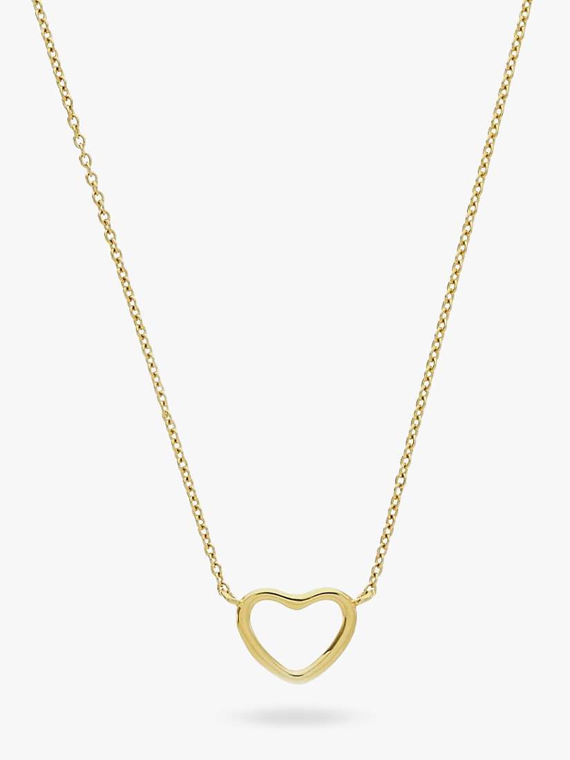 Buy Auree Verona Love Heart Pendant Necklace, Gold Online at johnlewis.com