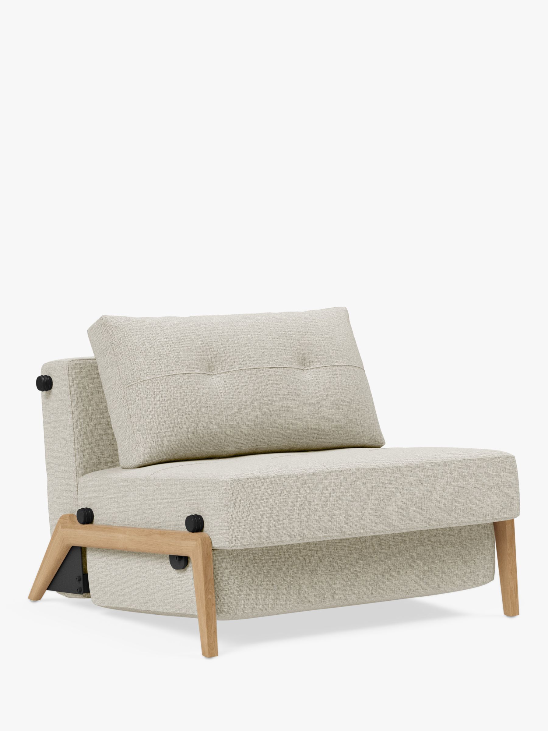 Cubed 90 Range, Innovation Living Cubed 90 Armchair Bed, Natural Weave