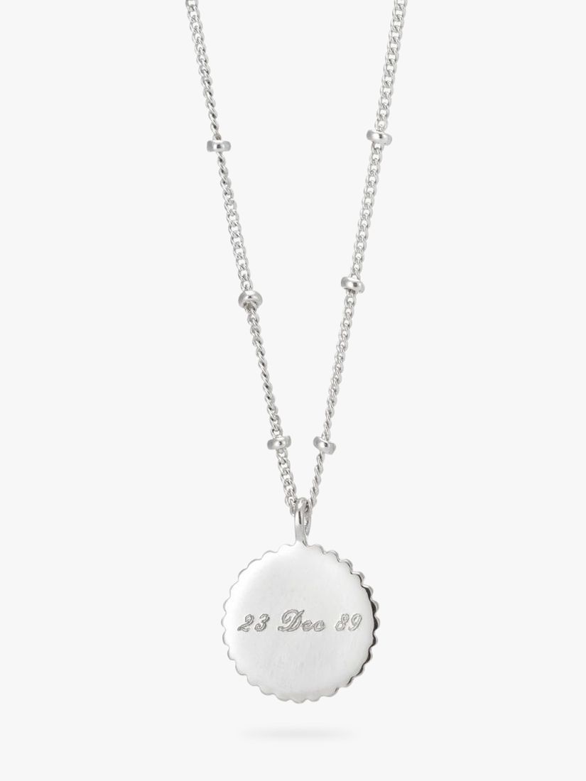 Buy Auree Barcelona Personalised Birthstone Sterling Silver Beaded Pendant Necklace Online at johnlewis.com