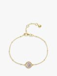 Auree Barcelona Personalised Birthstone Gold Vermeil Beaded Chain Bracelet