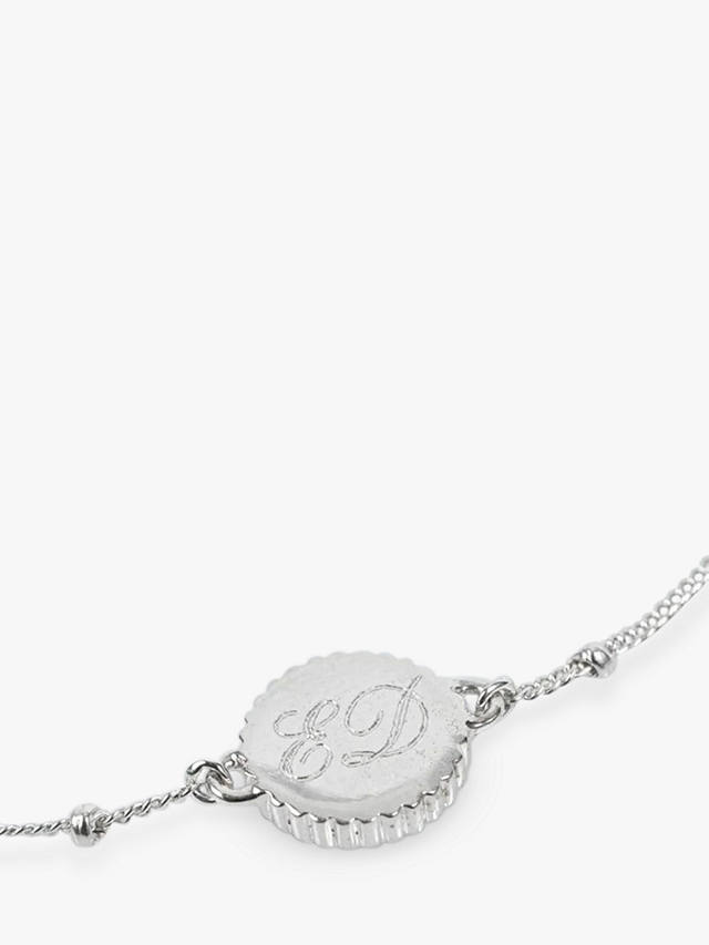 Auree Barcelona Personalised Birthstone Sterling Silver Beaded Chain Bracelet, Amethyst - February