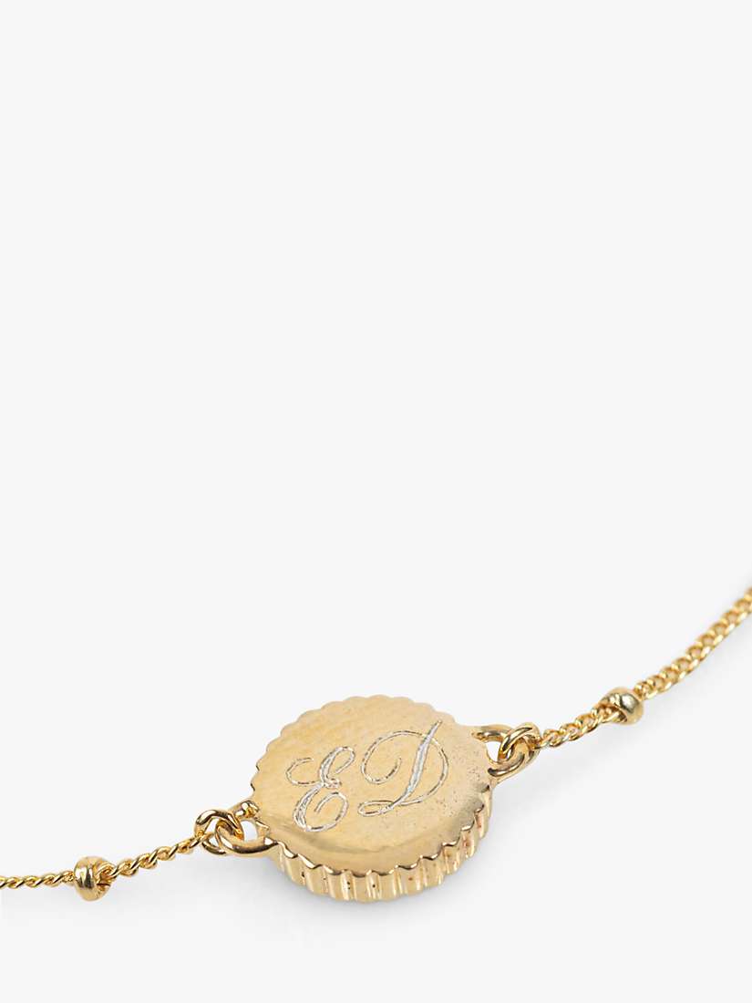 Buy Auree Barcelona Personalised Birthstone Gold Vermeil Beaded Chain Bracelet Online at johnlewis.com
