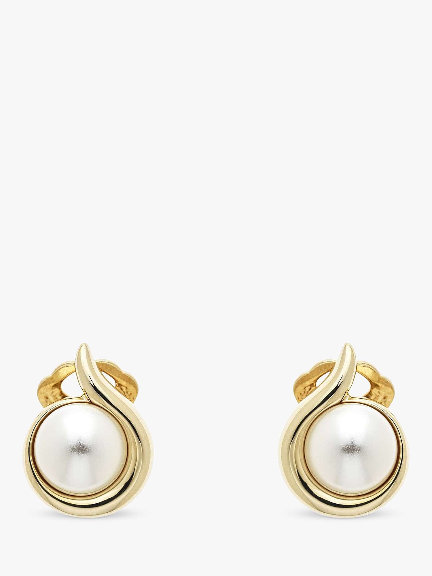 Buy Emma Holland Faux Pearl Curve Clip-On Earrings Online at johnlewis.com