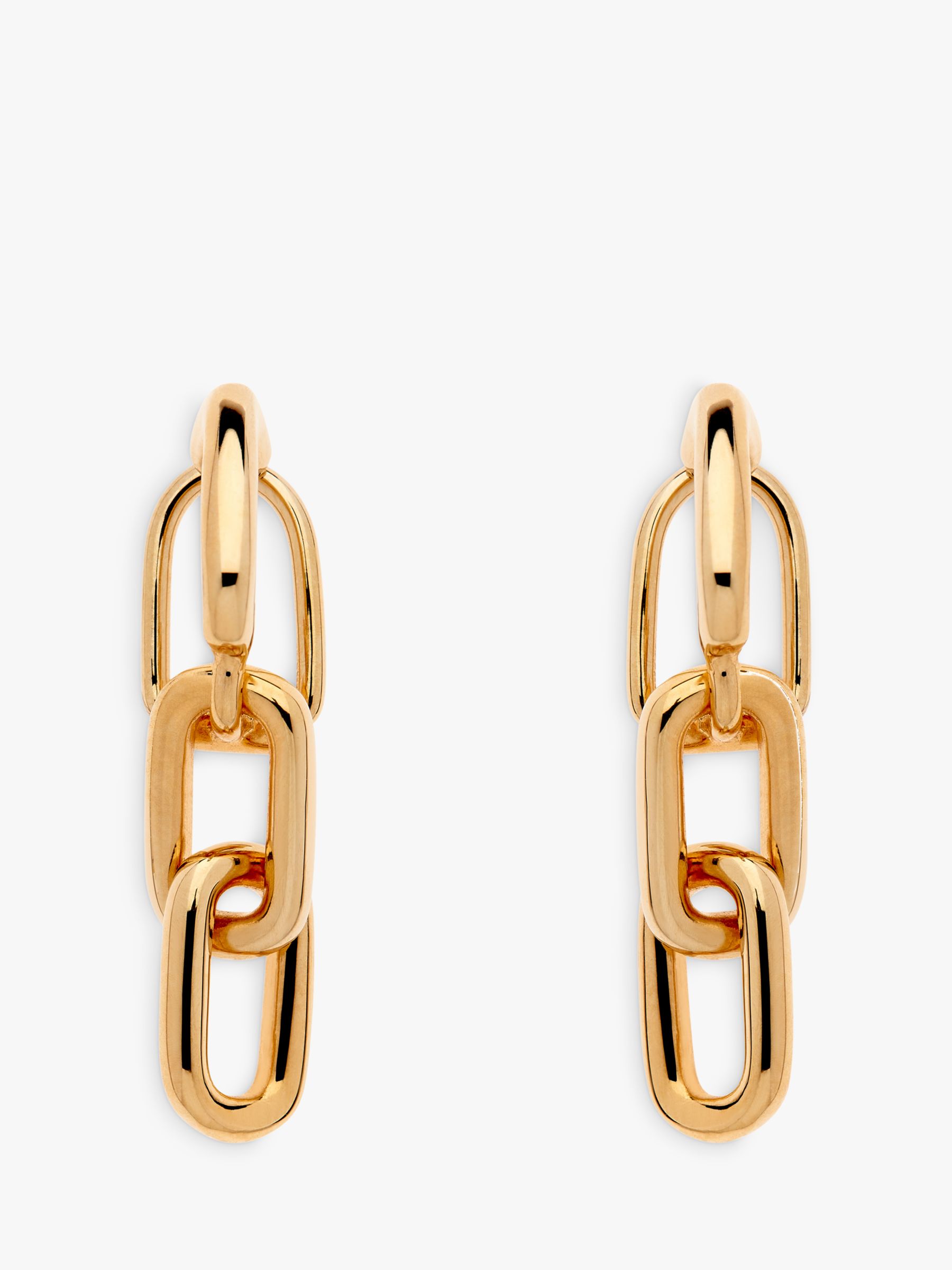 Emma Holland Link Drop Clip-On Earrings, Gold
