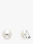 Emma Holland Faux Pearl Round Clip-On Earrings, White
