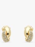 Emma Holland Crystal Twist Clip-On Earrings, Gold