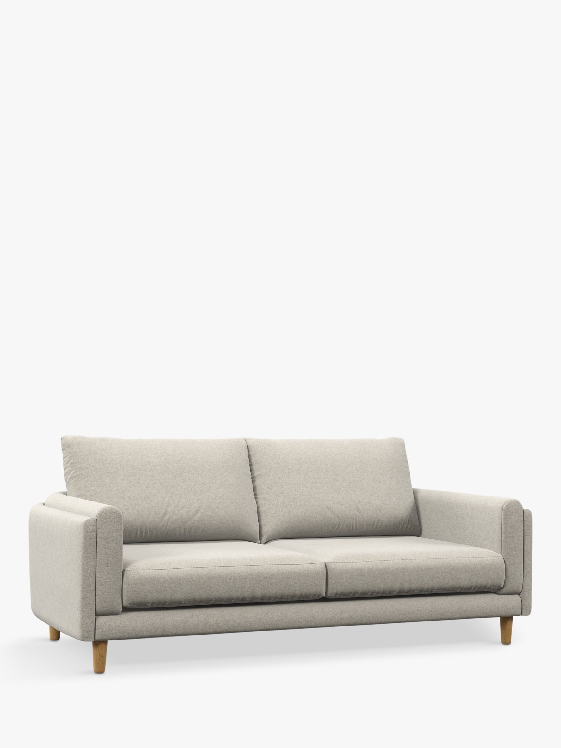 HARBOUR Range, John Lewis Harbour Large 3 Seater Sofa, Light Leg, Aquaclean Matilda Natural