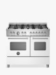 Bertazzoni Master Series 100cm Dual Fuel Range Cooker, Matt White